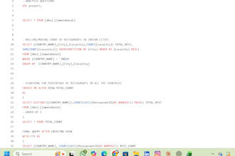 do sql queries and database analysis