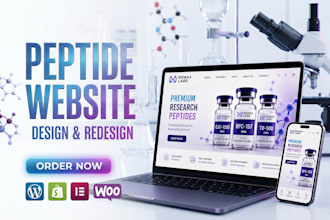 build a peptide dropshipping store or research peptide affiliate website