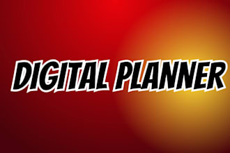 design digital planner for you on canva
