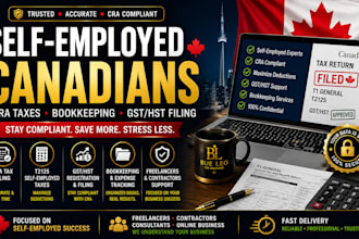 help self employed canadians with cra taxes bookkeeping gst hst filing