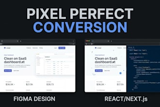 design and develop a premium nextjs or react web application