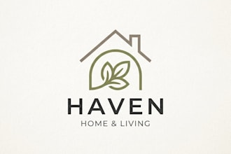 design a modern and welcoming home logo for your brand
