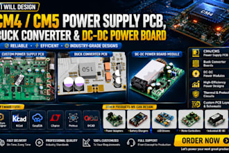 design cm4 cm5 power supply pcb, buck converter and dc dc power board