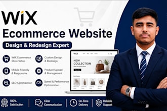 design or redesign wix website and wix ecommerce website