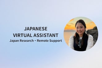 be your japanese virtual assistant for research