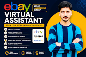 be your ebay virtual assistant and listing expert