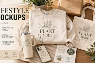 make shirt mug canvas and pod mockups for your design