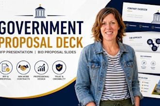 government proposal deck rfp presentation bid proposal slides design