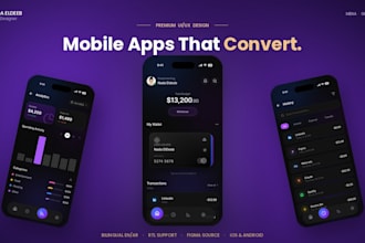 design modern mobile app