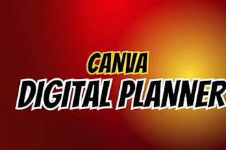 design digital planners for you on canva