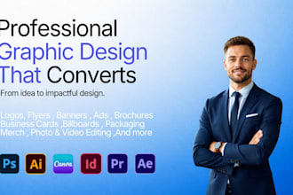 do professional custom graphic design, redesign, flyer and poster design
