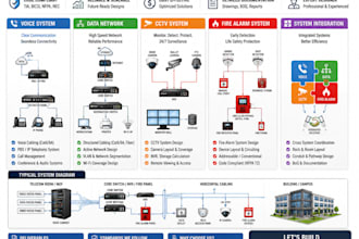 design low voltage, voice, data, cctv, and fire alarm systems