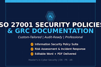 write your iso 27001 security policies and grc documentation