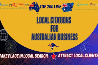 do 200 australian local citations to boost your local SEO