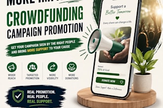 promote your crowdfunding campaign and help increase donations
