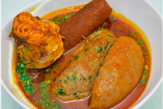 do rice and beans with fufu and amala plus egusi