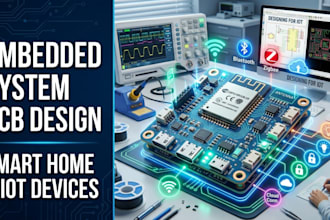 develop embedded system pcb for smart home and iot devices