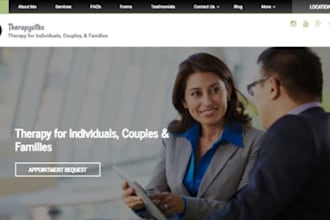 redesign wix website design wix therapy website couples counselling website