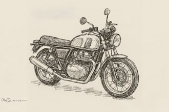 custom pencil sketch car house drawing pet portrait art