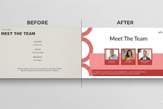 redesign your slides into a polished and clean presentation