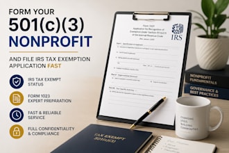 form your 501c3 nonprofit and file irs tax exemption application fast