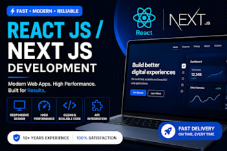 be you react or next js developer