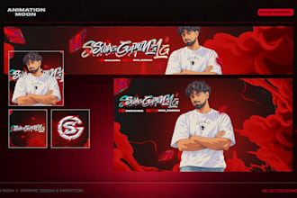 design youtube and twitch channel branding