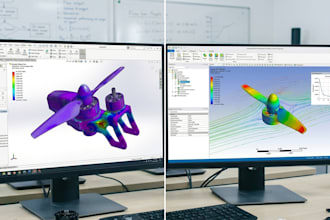 perform cfd, fea, and 3d engineering simulations using ansys and solidworks