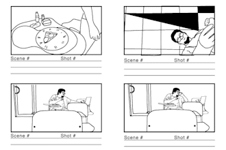 create storyboard illustrations for animations, short films