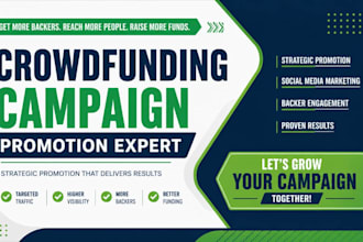 promote your crowdfunding campaign for gofundme kickstater indiegogo
