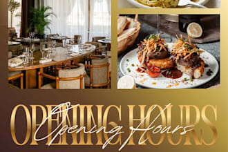 creat modern cafe and restaurant social media posts