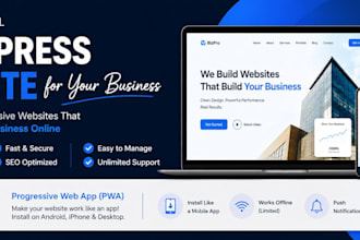 create a wordpress website with progressive web app features