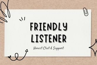 give advice and emotional support