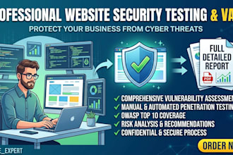 professional website security testing and vapt with a full report