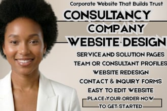 consultancy company website business consulting professional corporate website