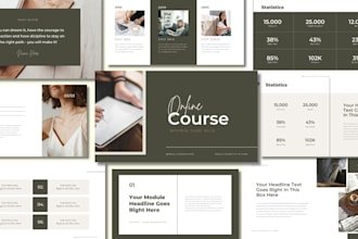 design canva presentation and webinar slides for coaches and course creators