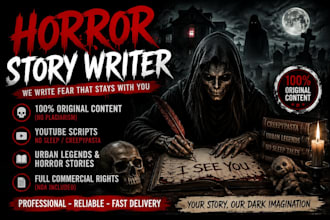 ghostwrite a terrifying horror story or creepypasta