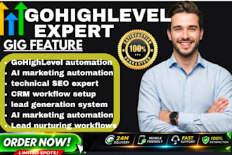 build gohighlevel ai marketing automation highlevel technical SEO website expert