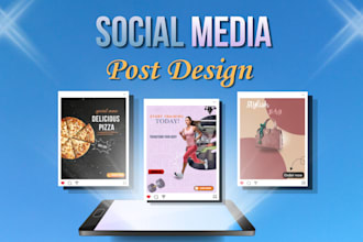 engaging instagram and facebook posts designed in canva