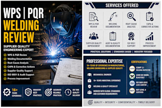 provide welding engineering and supplier quality support