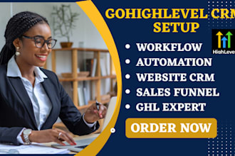 setup gohighlevel CRM automation ghl workflow sales funnel ghl expert website