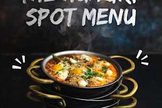 design food menu, hotel menu and price list