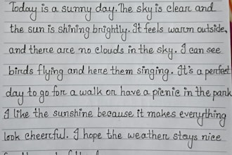 writing anything with my beautiful handwriting