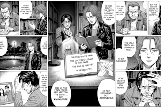 be your manga artist for full inked anime manga comic page nsfw manga cover art