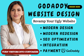 godaddy website design godaddy redesign develop godaddy website development seo
