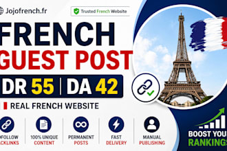 do guest post on high quality french websites