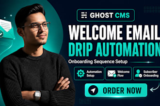build ghost cms welcome email onboarding drip campaign automation