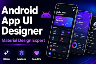 design a beautiful android app UI with material design
