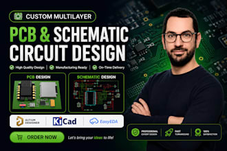 do pcb design, schematic, pcb layout, esp32, gerber files and bom in altium pcb