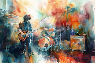 do a watercolor illustration